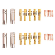 2set Nozzles Contact Tips Holders Welding Parts Set Mig Consumable for 15AK Torch Welding Machine 0.8 MM