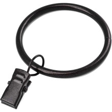 Curtain Rings with Clips Oil Rubbed Bronze 42 pcs