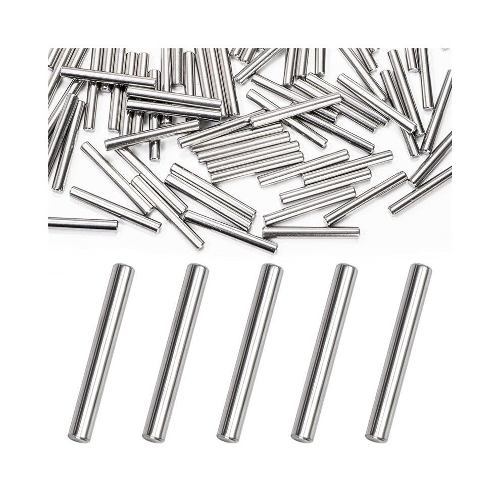 100Pcs Stainless Steel Dowels, 5Mm X 40Mm Shelf Bracket Dowels For Cabinet Shelves Furniture 6033646974040