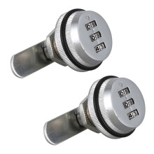 2X Alloy Code Combination Cam lock Keyless Post Mail Box Cabinet RV 3 Dial silver