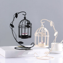 Metal Bird Cage Candle Holder – Vintage Hanging Lantern,