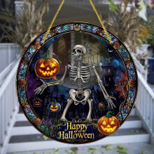 Rautainen halloween-kurpitsakallo-tuulikello-riipus