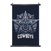 Cowboy-jalkapallojoukkueen PVC-seinätaulu