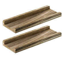 Rustikales schwebendes Holzregal – 2er-Pack