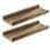 Rustikales schwebendes Holzregal – 2er-Pack 1