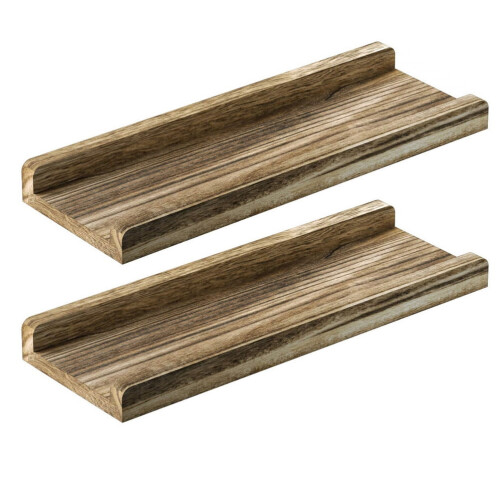 Rustikales schwebendes Holzregal – 2er-Pack