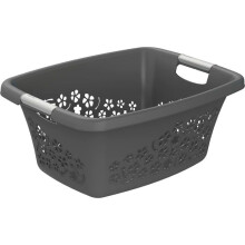 Wäschekorb - ROTHO - Blumen - Kunststoff (PP) - 25L/50L - Stapelbar und belüftet