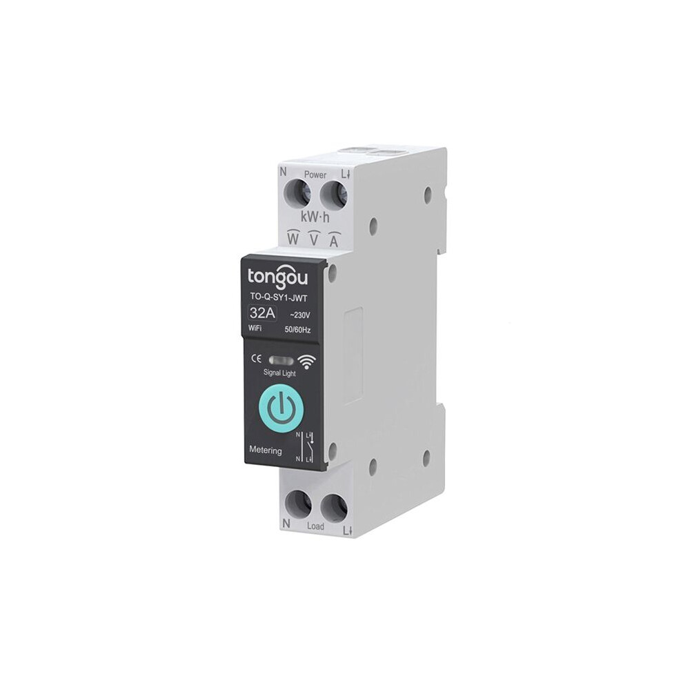 Tongou Tuya Wifi Circuit Breaker 1P Wireless Remote Control Wifi With Metering Wifi Circuit Breaker 32A 6033805422702