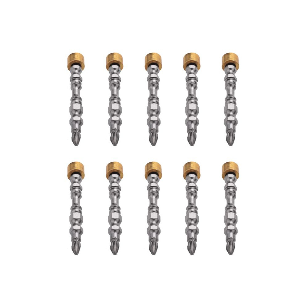 10X Ph2 Hardness 65Mm Screwdriver Bit Double Electric Screwdriver Phillips With Magnetic Ring 4711035675090