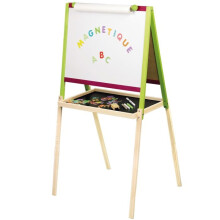 Tabela infantil - JEUJURA - Referência 8725 - 2 faces ardósia/branco magnético - entregue com acessórios - Madeira