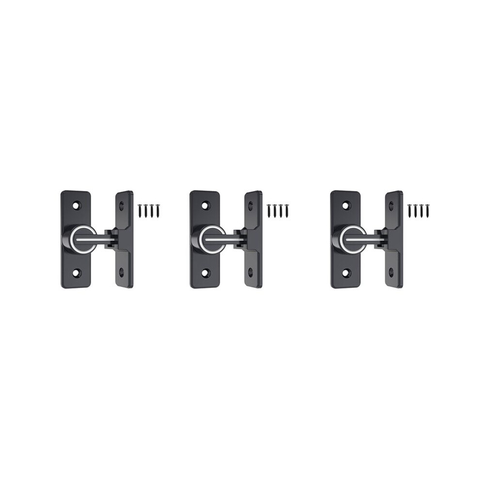 3X Barn Door Lock Hardware, 90 Degree Heavy Duty Gate Latches Flip Safety Door Bolt Lock 1 Pack 4711641819192
