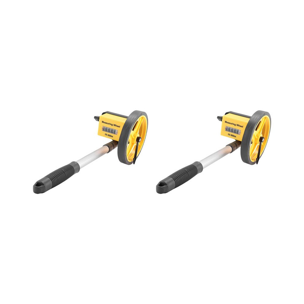 2X Measuring Wheel Distance Wheel Measurer Wheel Tpr Plastic 17.72 X 6.3 X 5.51In For Surveyors(Small Wheel, 12) 6033797220324