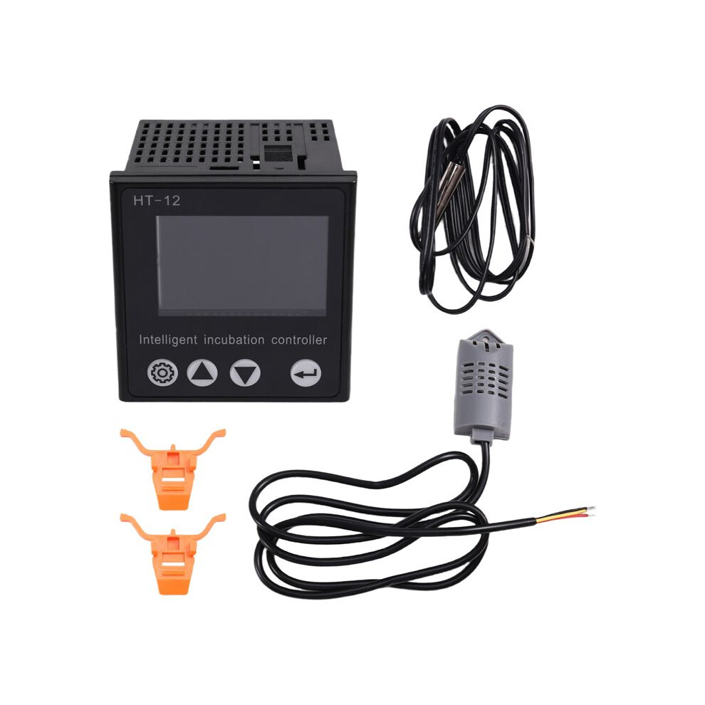 HT-12 LCD Digital Egg Incubator Controller Multifunctional Thermostat Hygrostat Control with Temperature Humidity Sensor