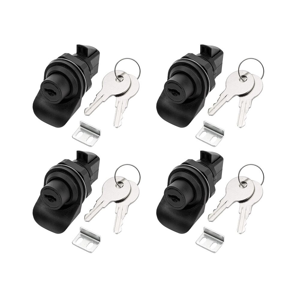4 Set Locking Push Button For Marine Boat Radio Box, Tool Box, Electronic Box, Motorcycle Glove Box Lock. 6031581684086