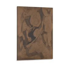 Jackson Pollockin abstrakti canvas-taulu, 20x30cm