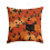 Capa de almofada com estampa de abóbora de Halloween com gato preto, 45x45 cm (18x18 polegadas) 1