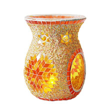 TrueClos mosaic glass oil burner orange