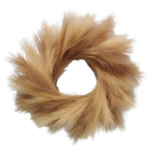 Pampas Grass Wreath Artificial Farmhouse Style 1 Pack