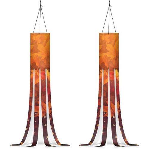 Ahornblatt-Windsäcke, 99 cm, 2er-Pack