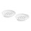 Practical Silicone Soap Dish Set of 2 Soap Stand Holder-White 1