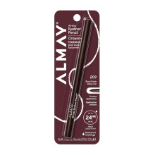 Almay All-Day Eyeliner Pencil, Hypoallergenic, Cruelty-Free, Oil-Free, Fragrance-Free, 209 Black Raisin, 0.01 oz (Brown)