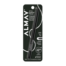 Almay All-Day Eyeliner Pencil, Hypoallergenic, Cruelty-Free, Oil-Free, Fragrance-Free, 205 Black, 0.01 oz (Black)