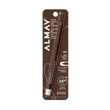 Almay Gel Eyeliner, Waterproof, Fade-Proof Eye Makeup, Easy-to-Sharpen Liner Pencil (Packaging May Vary), 0.045 oz (140 Deep Chestnut)
