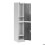 Armoire vestiaire 2 compartiments 2 etageres capacite 80 kg gris 2