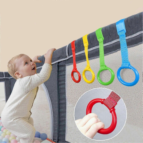 Pull Tab - Crib Baby Toy Trap With Plastic Handle, Used For Parenting Accessories, Four Different Colors MSPHX 1