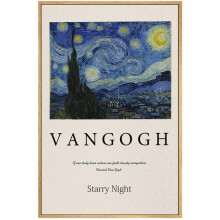 Van Gogh Gwiaździsta noc na płótnie 12x16 cali Naturalny