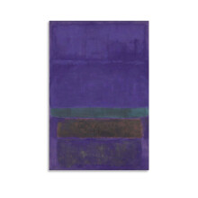 Affiche sur toile Mark Rothko bleu vert marron 20x30cm