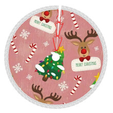 Christmas Tree Skirt 48 Inch Rustic Holiday Decor