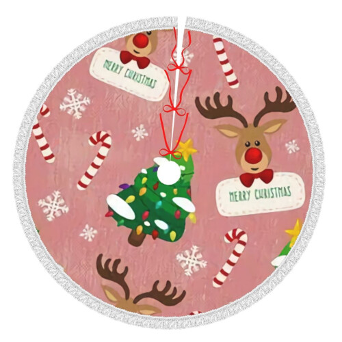 Christmas Tree Skirt 48 Inch Rustic Holiday Decor