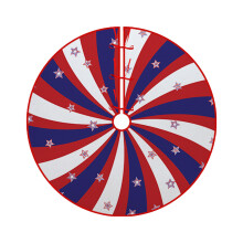 Jupe d'arbre de noël imprimée drapeau National, tapis-120cm
