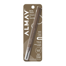 Almay Eyebrow Pencil with Eyebrow Brush, Easy to Achieve Brows, Hypoallergenic (Packaging May Vary), Taupe (803 Universal Taupe)