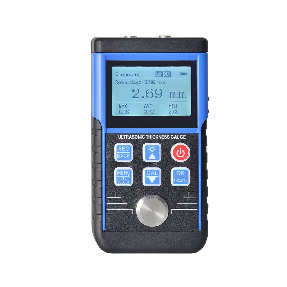 Ultrasonic Thickness Gauge Metal Meters Paint Thickness Tester Measurement 0.8-500Mm Suitable For Various Materials 6031977016064