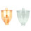 2PCS Coffee Grinder Part Hopper for Xeoleo N600 Machine,Prevent Jump Function,Coffee Bean Box, Transparent & Yellow 1