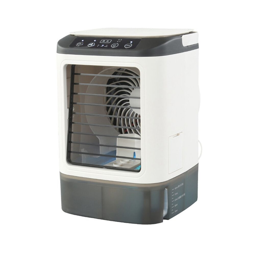 Portable Fan Desktop Dual Spray Ultrasonic Atomization 3-Speed Mute Air Cooler Night Light Electric Fan For Home 6034194419571