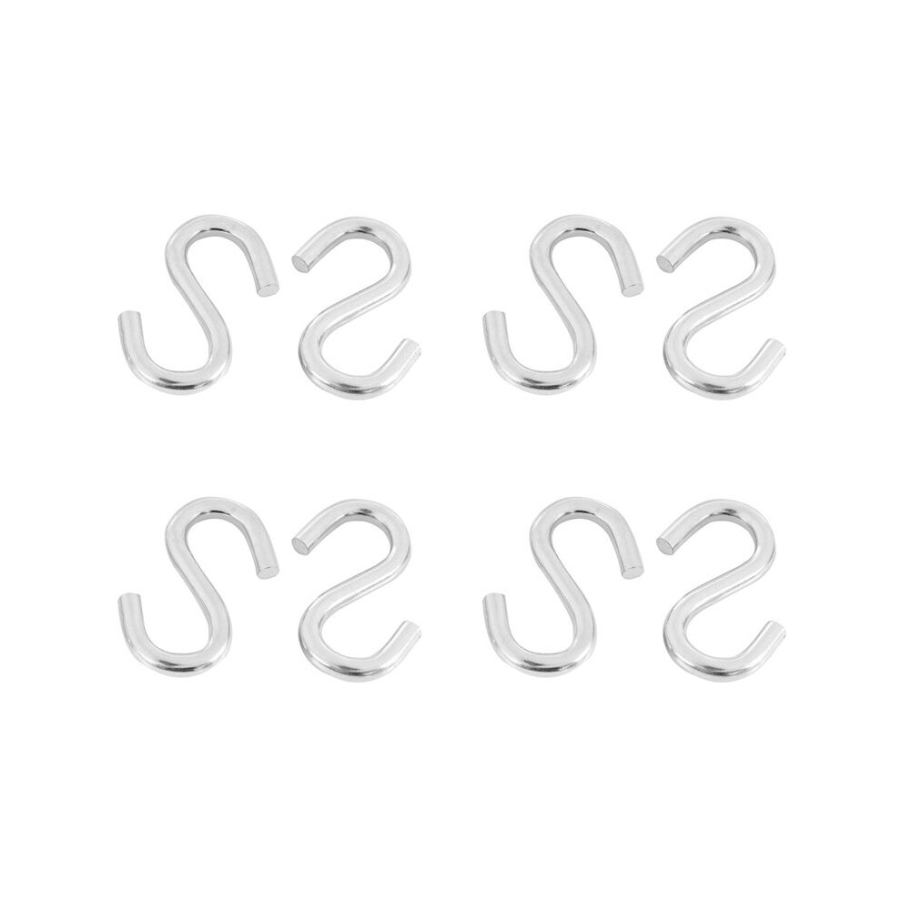 8-Pack Heavy-Duty S Shaped Hooks Hammock S Hooks Utility Hooks, 3-Inch Long 6033876908839