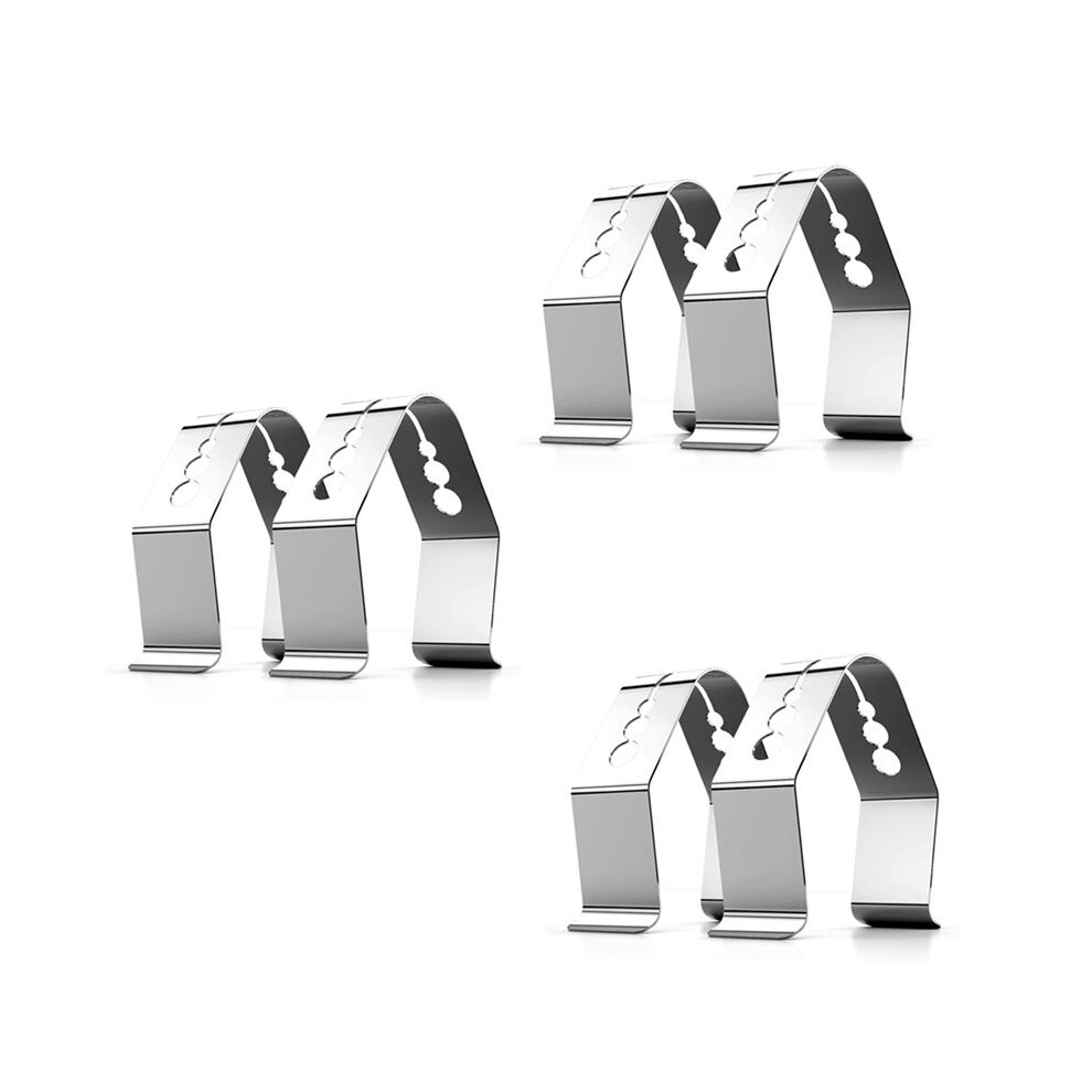 Universal A Style Meat Thermometer Probe Clip Holder Ambient Temperature Readings BBQ Smoker Oven Grill,Set of 6