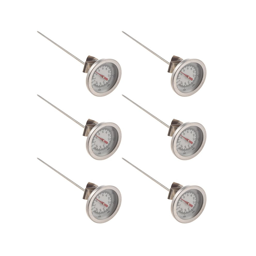 6X Thermometer Gauge Stainless Steel for Cooking Food 200 Celsius