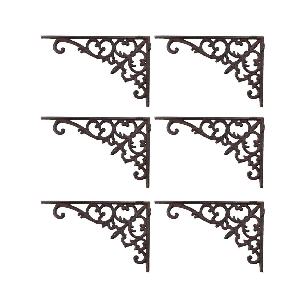 6X Cast Iron Plant Hanger Flower Basket Hook For Indoor Outdoor Bird Feeder Lantern Planters Pots Wind Chimes 6031692439315