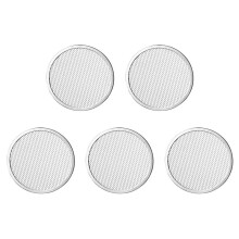 5pcs 11inch Aluminum Seamless Rim Pizza Baking Screen - Perfect Crisp, Enhanced Airflow