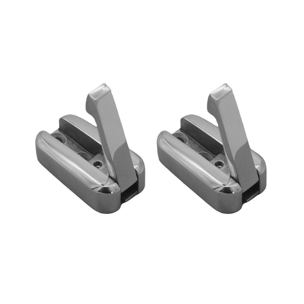 2X Stainless Steel Spring Folding Marine Grade Loaded Hat Coat Hook Coat Hook Foldable Mirror Polished For Boats Yachts 6034064143322