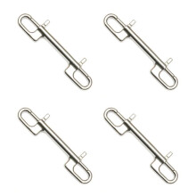 4X Diving Hook Stainless Steel Double Ended Bolt Snap Hook for Scuba Diving Pet Leash Camera Strap Keychain Hammock