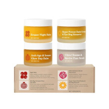 The Complete System for Mature Women's Skin Organic Skin Face Balm 4 in 1 Set for All Skin Types