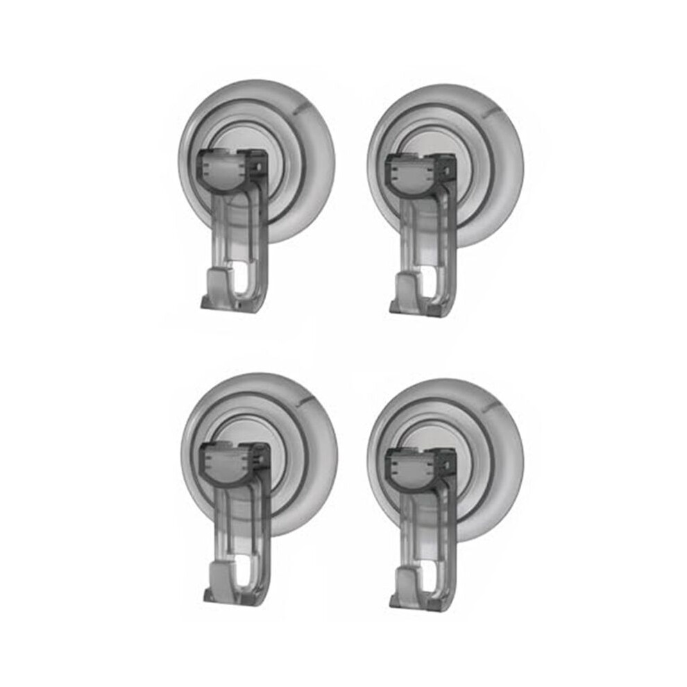 Shower Hooks Suction Cup, Heavy Duty Suction Cup Hooks For Towel, Loofah (4Pack) Waterproof Hook Grey 4711950781548