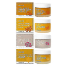 (1 Day Cream) Organic Mature Women Skin Care Set - Rose Revive Face Scrub, Anti-Aging & Intense Glow Day Balm, Anti-wrinkle Night Balm