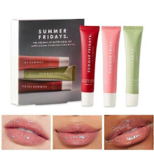 3Pcs Summer Fridays Lip Butter Balm Set Prevent Dryness Lip Moisture Lip Balm