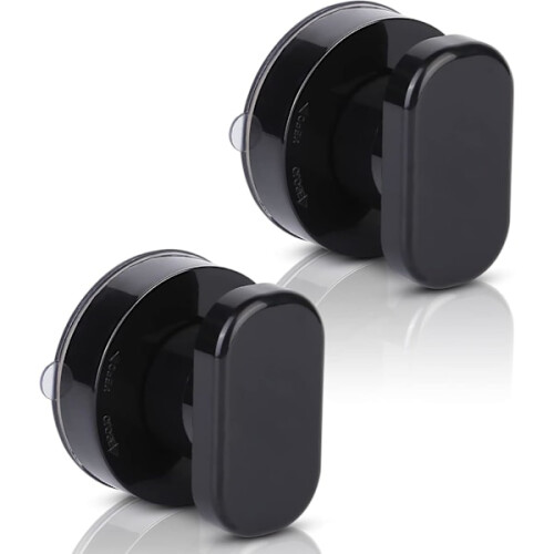 Svarta sugkoppsdörrhandtag, 2-pack